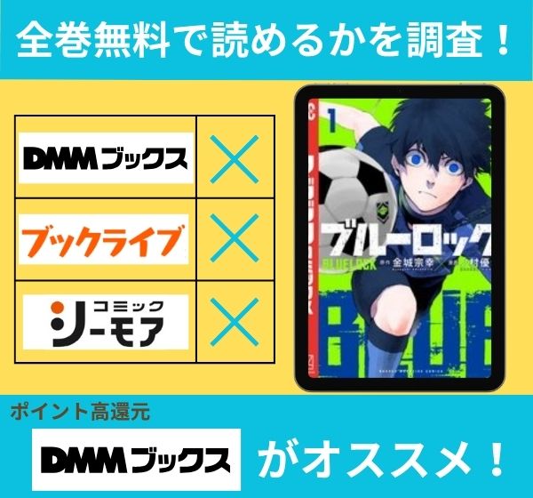 漫画「ブルーロック」を全巻無料で読める電子書籍サイトを調査!