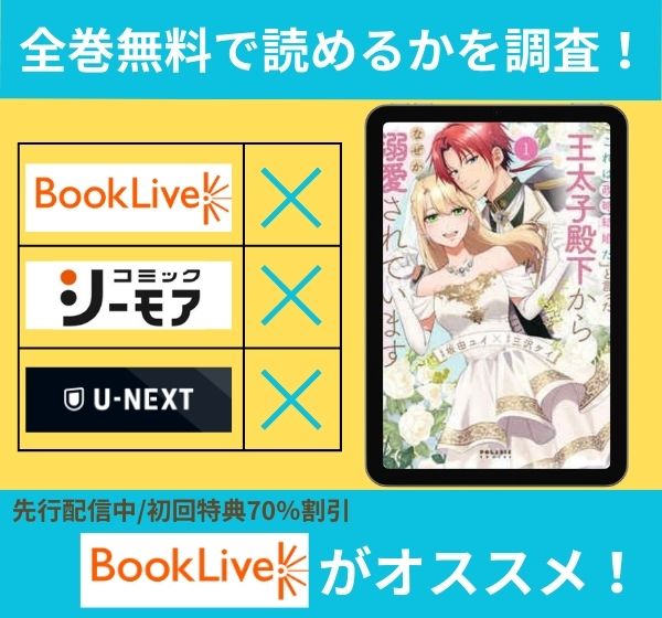 漫画「「これは政略結婚だ」と言った王太子殿下からなぜか溺愛されています」を全巻無料で読める電子書籍サイトを調査!