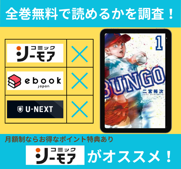 BUNGO―ブンゴ―の漫画を全巻無料で読めるか調査