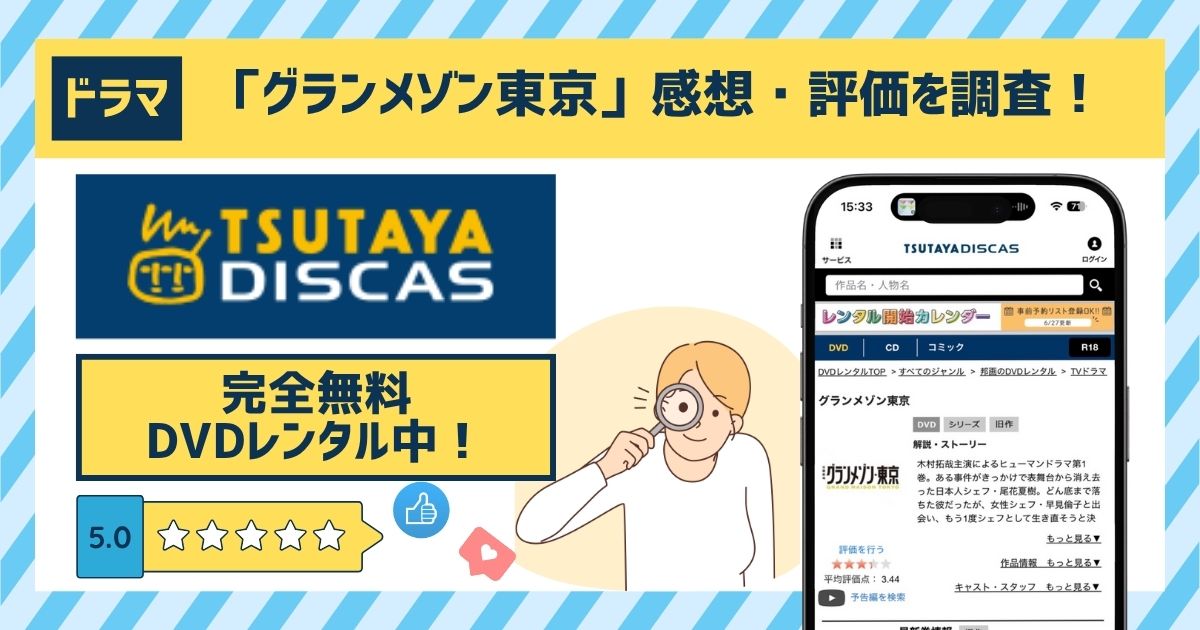 ドラマ「グランメゾン東京」の配信