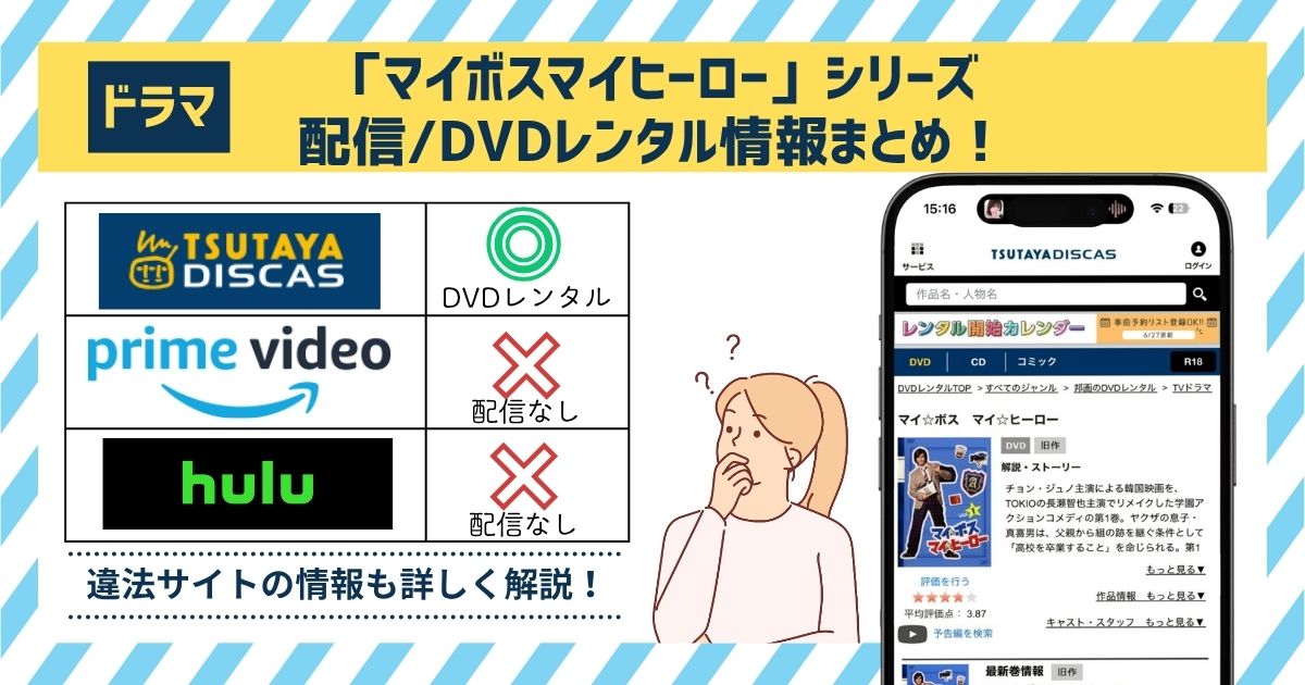 ドラマ「マイボスマイヒーロー」の配信