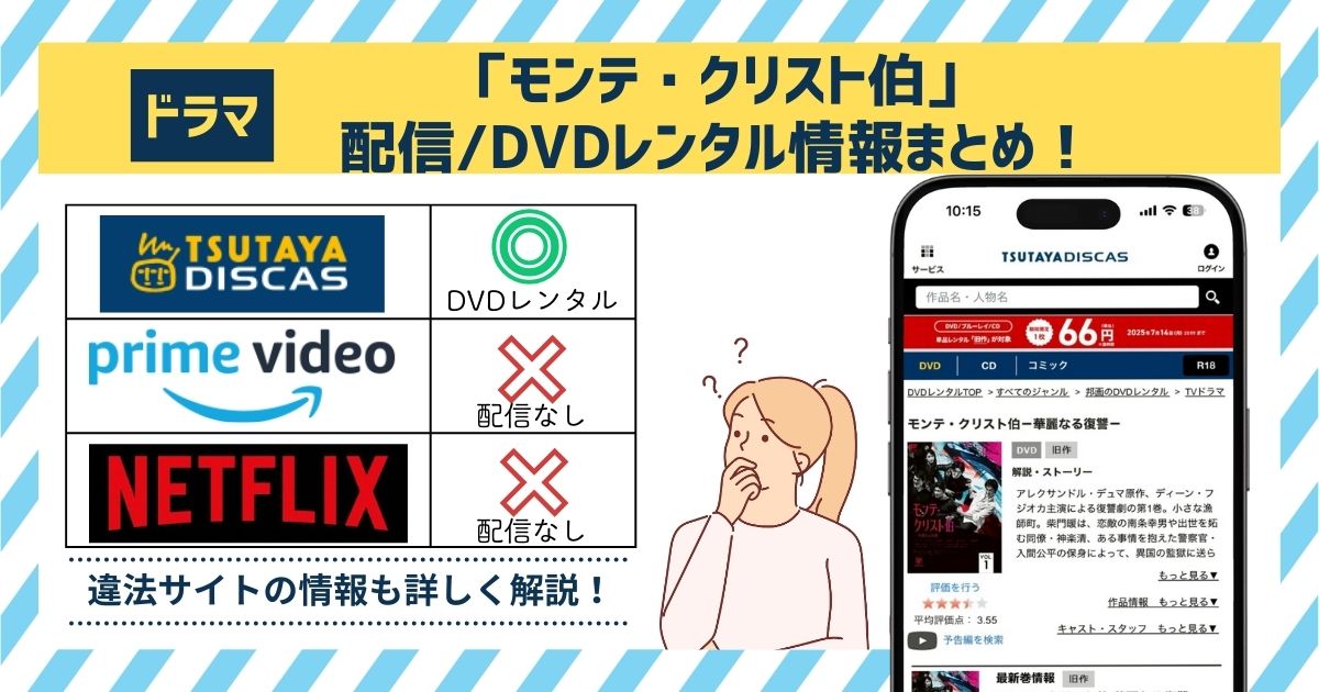 ドラマ「モンテ・クリスト伯」の動画配信