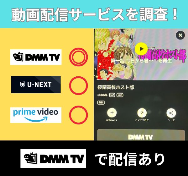 「桜蘭高校ホスト部」を無料視聴できる動画配信サイトを独自調査！