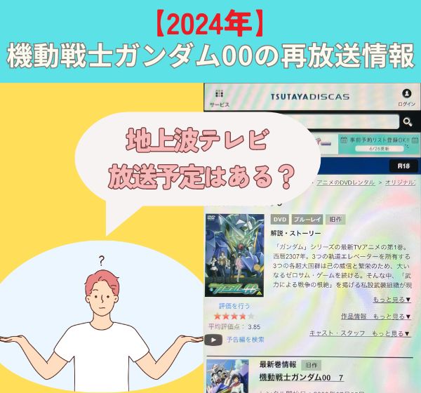 アニメ「機動戦士ガンダム00」地上波で再放送される？