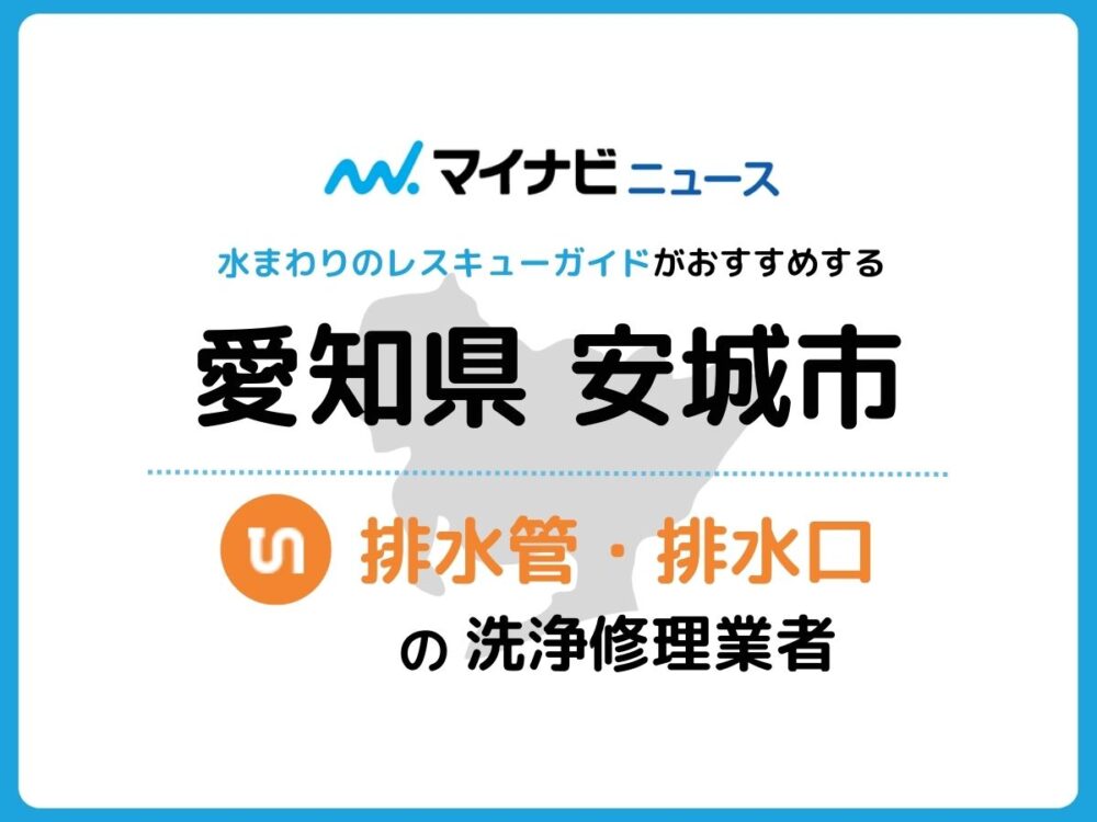 安城市 排水管・排水口の修理交換業者