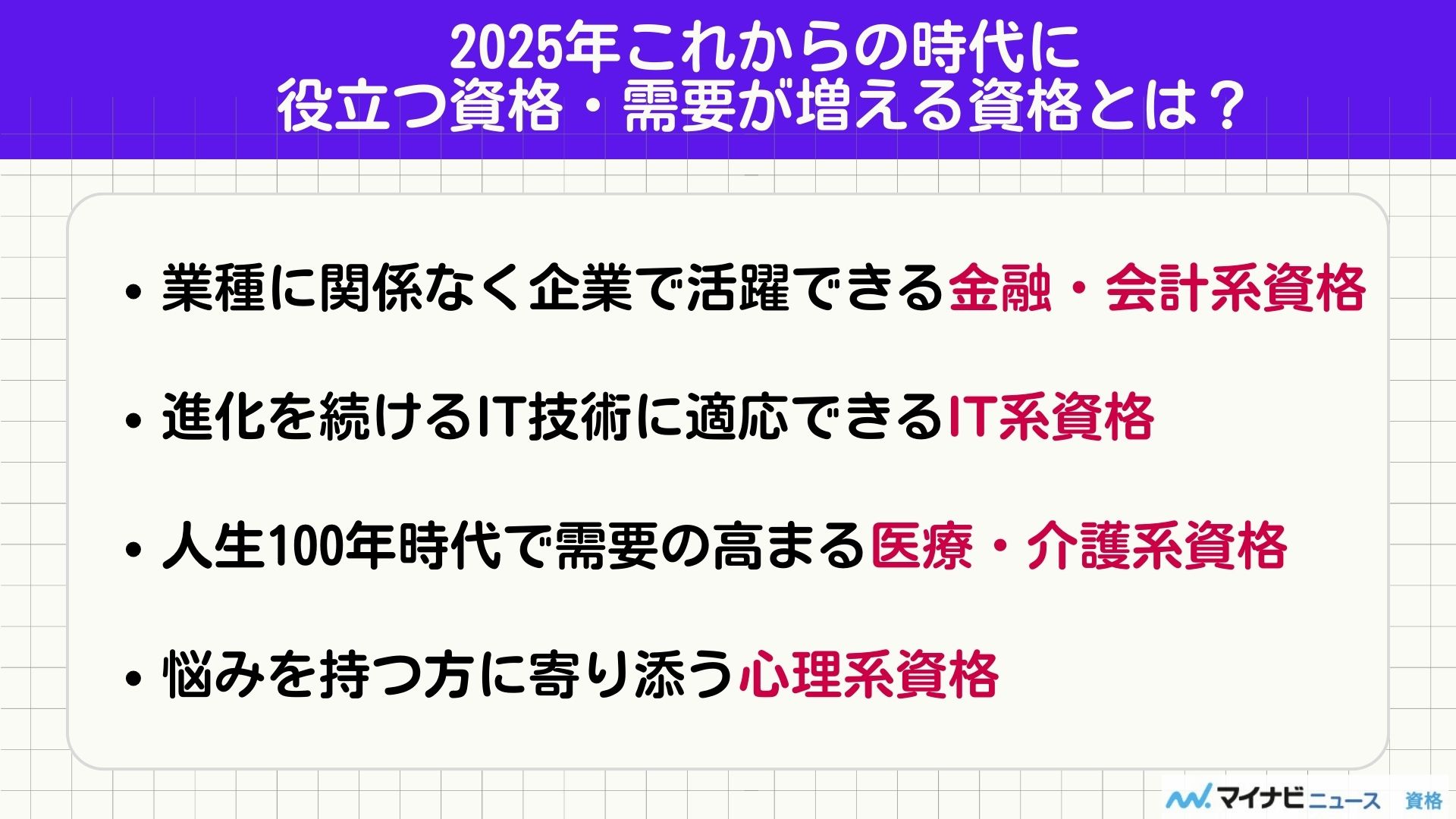 2025年これからの時代に役立つ資格・需要が増える資格とは？