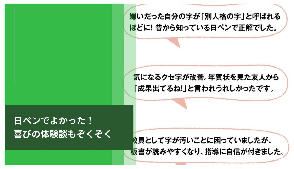 がくぶん 日ペンのボールペン習字講座 口コミ