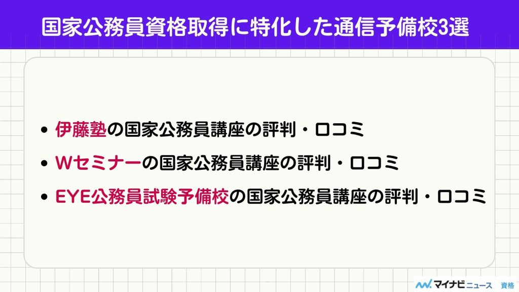 国家公務員 通信予備校