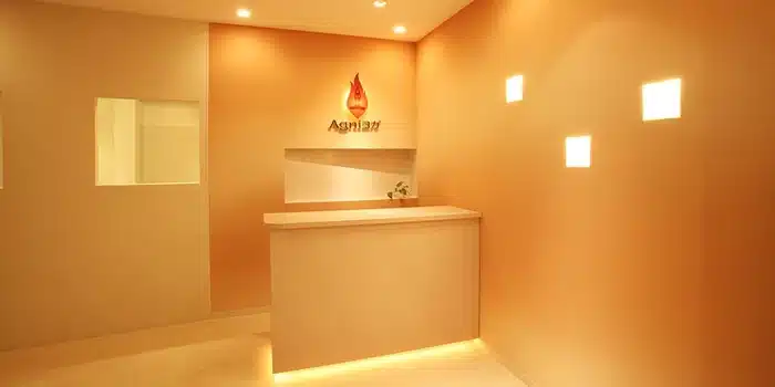 アグニヨガ三軒茶屋の受付