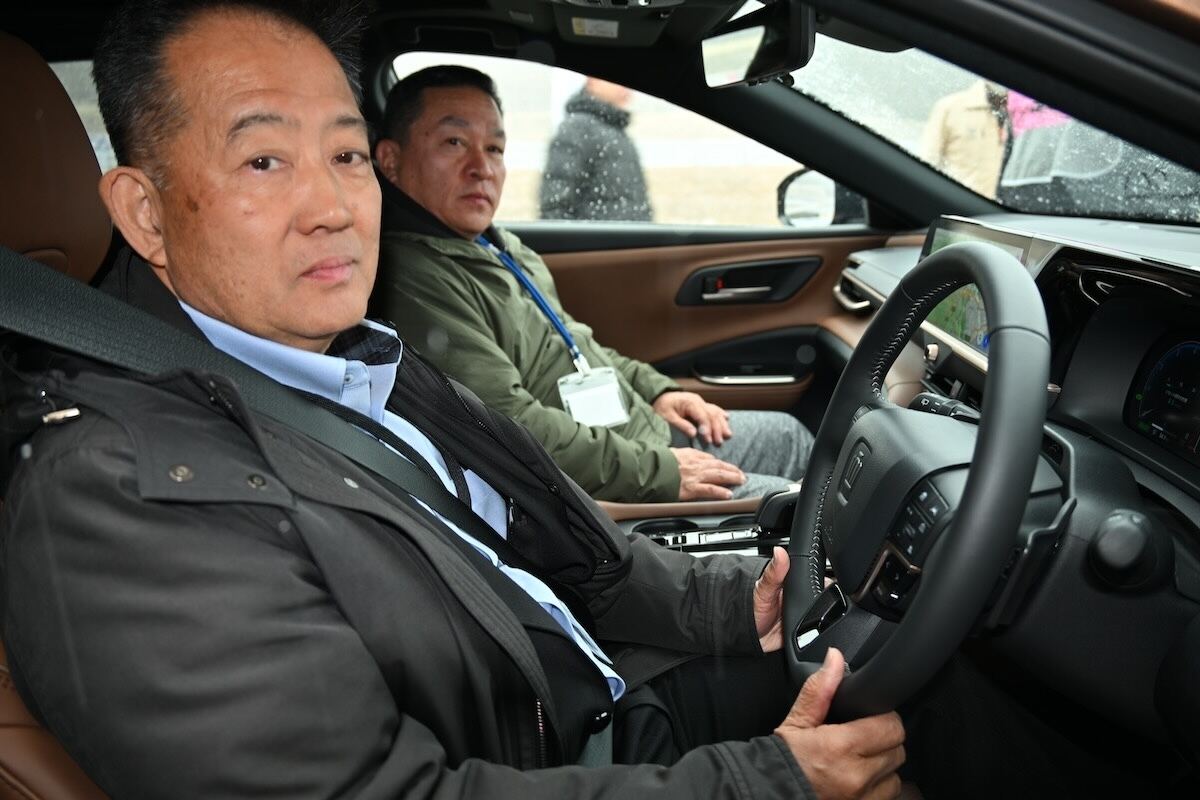 トヨタ「クラウン」4車種試乗会の様子