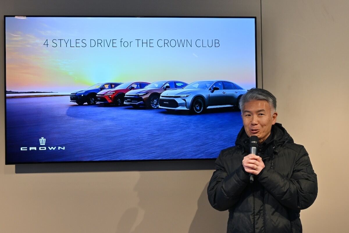 トヨタ「クラウン」4車種試乗会の様子