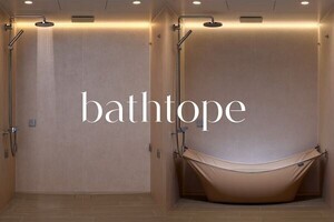 畳んで片付けられる浴槽？ LIXILから新コンセプトの浴室空間「bathtope」