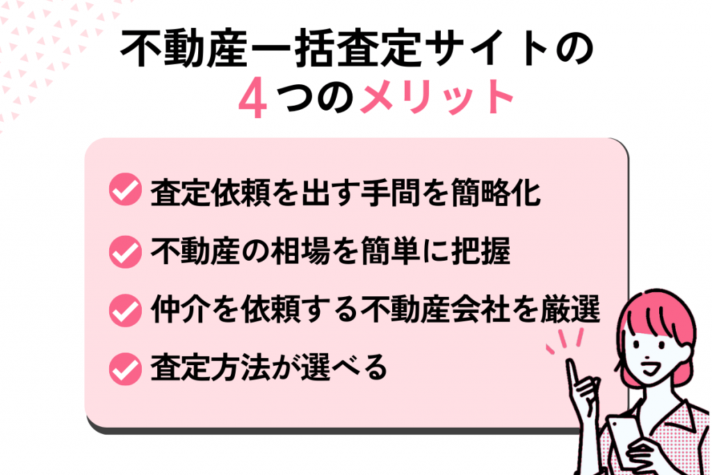 不動産一括査定サイトのメリット