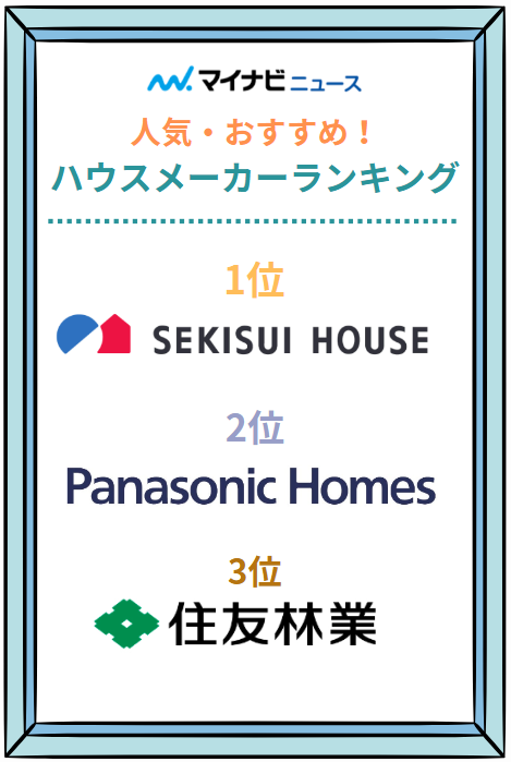 人気おすすめハウスメーカー工務店ランキングTOP3