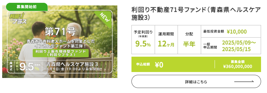 「利回り不動産」の最新ファンド募集状況