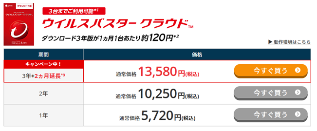 ウイルスバスター無料期間終了後｜有料版の購入・アンインストール方法