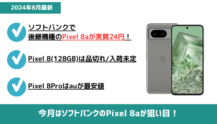 Google Pixel 8/8proキャンペーン