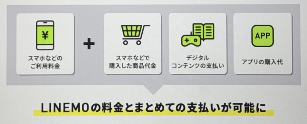 LINEMO ソフトバンクまとめて支払い
