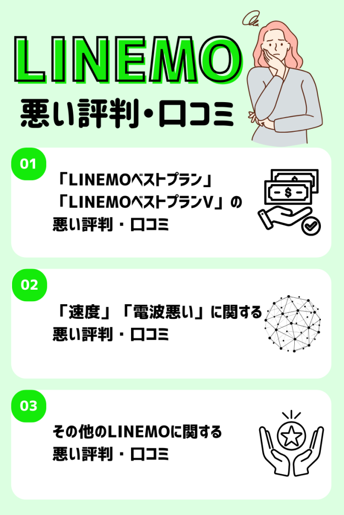 ユーザーが語るLINEMOの悪い評判・口コミ