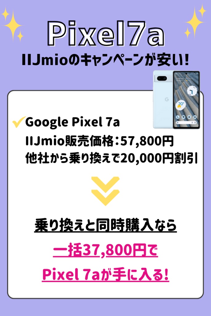 最新】Google Pixel 7aのキャンペーン・値下げ情報！安く買う方法を紹介 | マイナビニュース 格安SIM・モバイル比較