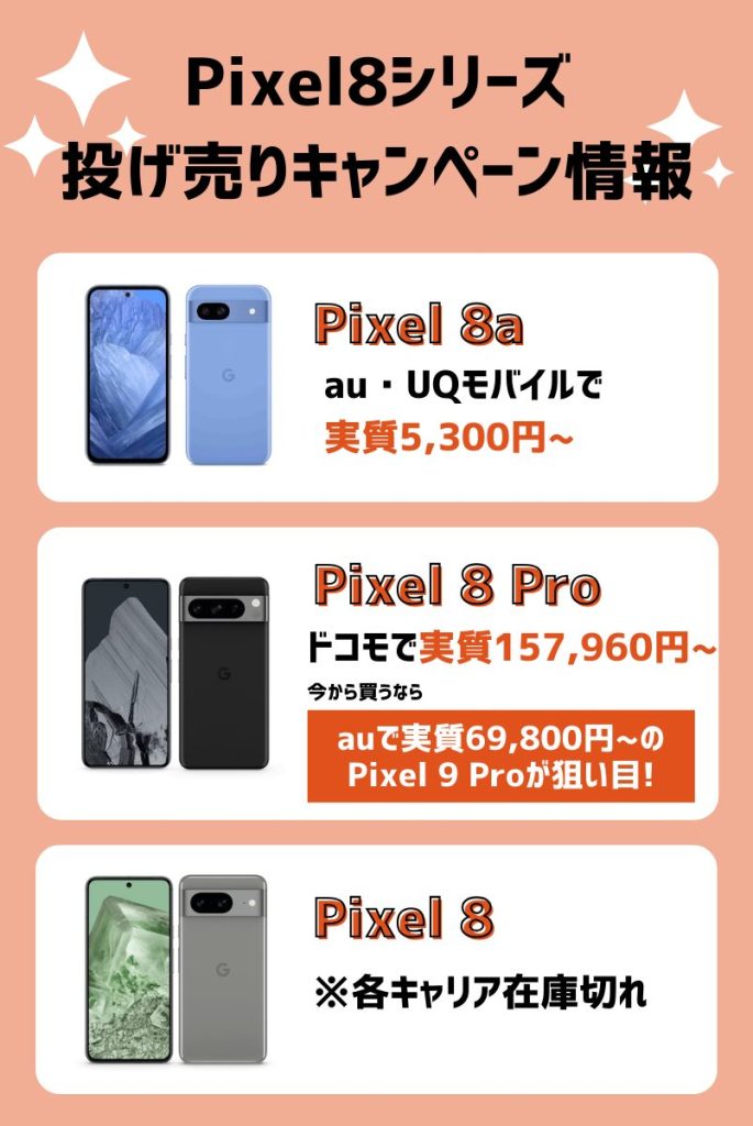 Google Pixel 8/8 Proキャンペーン