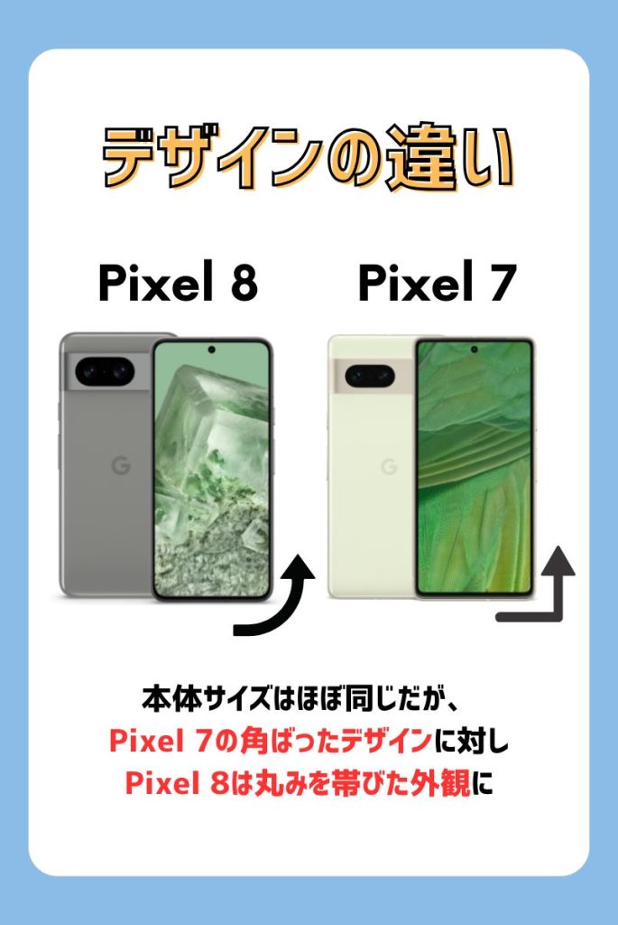 Pixel 8とPixel 7のその他機能を比較