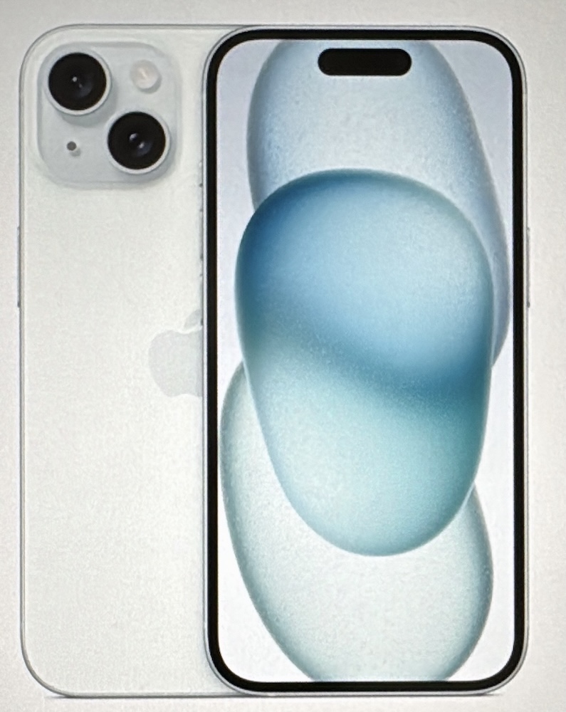 iPhone15 ブルー