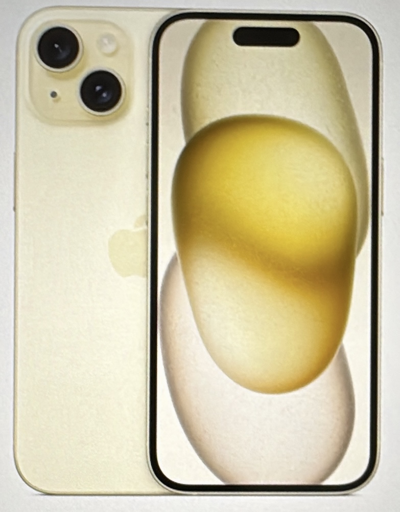 iPhone15 イエロー