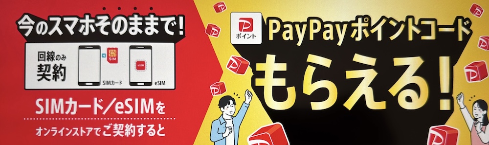 【公式店】ワイモバSIM契約キャンペーン2!最大15,000PayPayポイントを一括還元