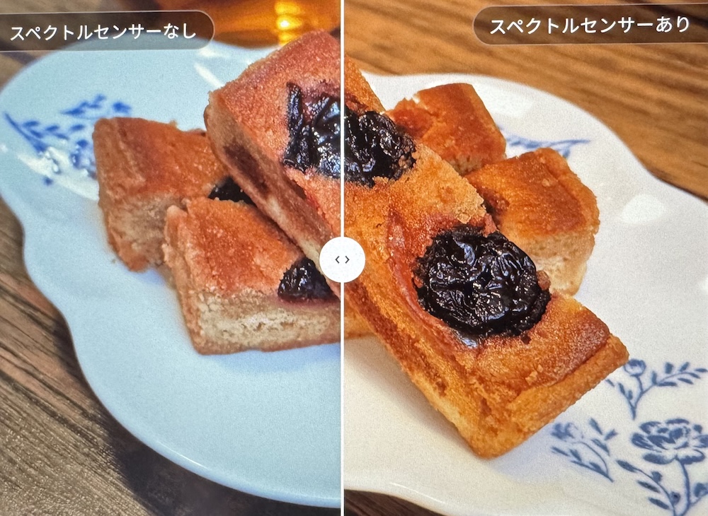 AQUOS R10には14chスペクトルセンサーが搭載