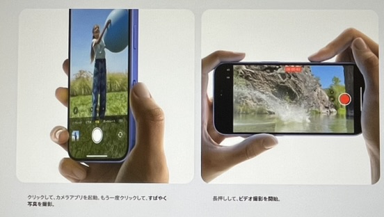カメラコントロールの主な機能