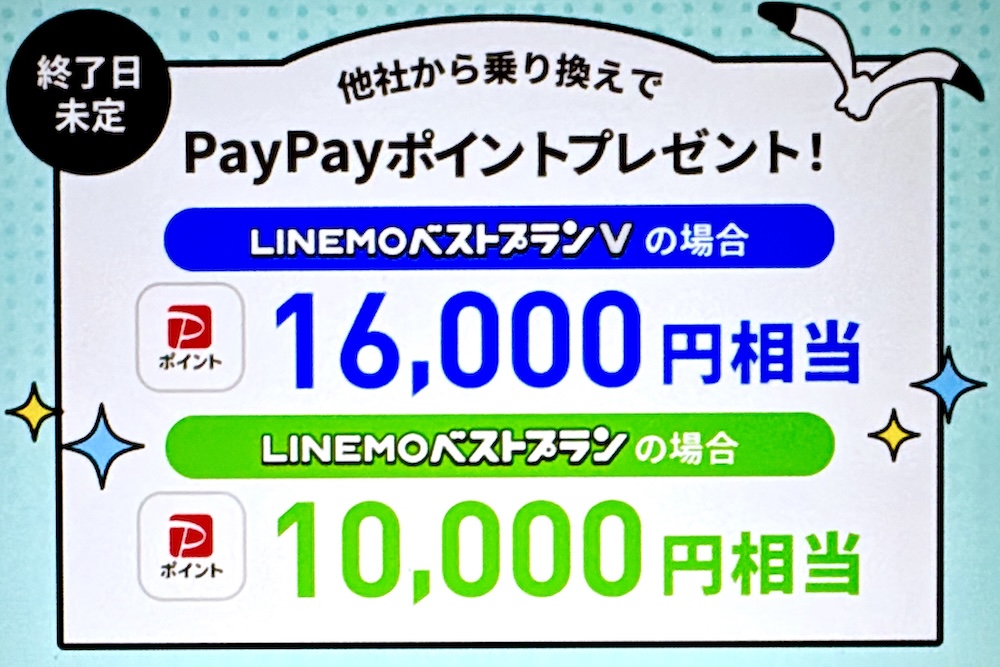 【通常特典】PayPayポイント最大16,000円相当プレゼント