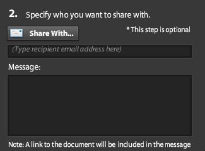 Share specify recipient