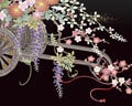 京友禅の様式美を表現した和柄デザイン素材集「花遊都<友禅-日本の花>」