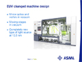 ASML、2010年にEUV実用機「NXE:3100」を市場へ投入