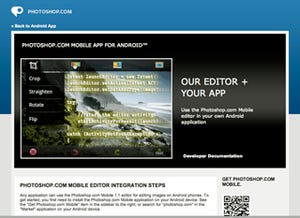 米アドビ、Androidデベロッパ向けにPhotoshop.com Mobileエディタを公開
