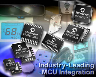 Microchip、動作時電流が50μA/MHzの省電力8bit MCUを発表