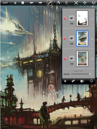 Autodesk、プロクオリティのiPad用作画アプリ「Sketchbook Pro」発売