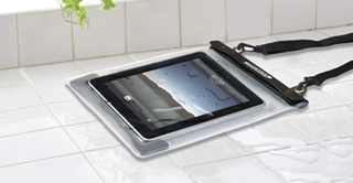 お風呂やキッチンでiPad -タッチ操作対応のマルチ防水ケースリリース