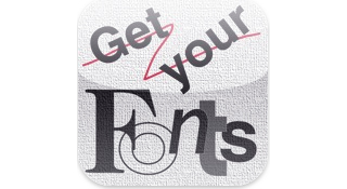 iPhoneでロゴをデザイン「Get Your Fonts」-Photoshop等で利用可能