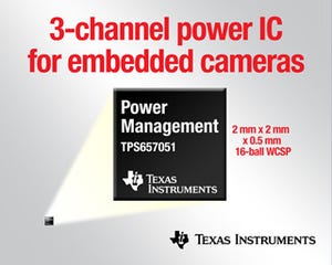 TI、組込用カメラモジュール向けパワーマネジメントユニットを発表