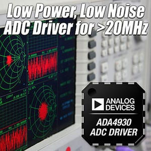 ADI、低電圧14ビットコンバータ向け単電源ADCドライバアンプを発表