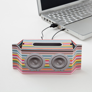 紙でできたスピーカー「MUSIC BOX PAPER SPEAKER」-軍事技術を応用