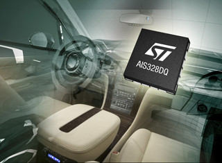 STMicro、自動車の動きと傾きをモニタ・追跡するMEMS加速度センサを発表