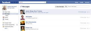 電子メールも飲み込み始めたFacebook、新しいMessagesを明らかに