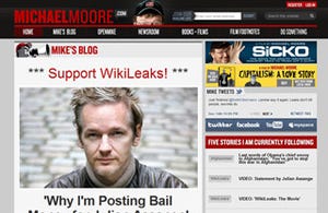 WikiLeaks創設者の保釈決定 - マイケル・ムーア氏らが保釈金提供