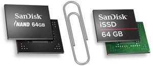 SanDisk、最大64GBの組込機器向けフラッシュドライブを発表