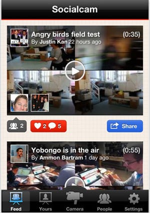 撮影したビデオを簡単に投稿、共有できる無料のビデオアプリ「Socialcam」