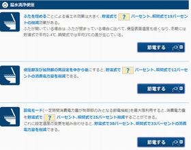 経産省が節電量がわかるWebページを開設 - 温水洗浄便座やTVの節電量は?