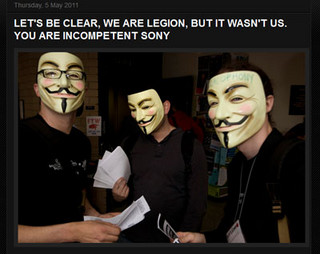 ソニー、PSN攻撃でAnonymousのファイル発見と報告 - Anonymousは関与を否定